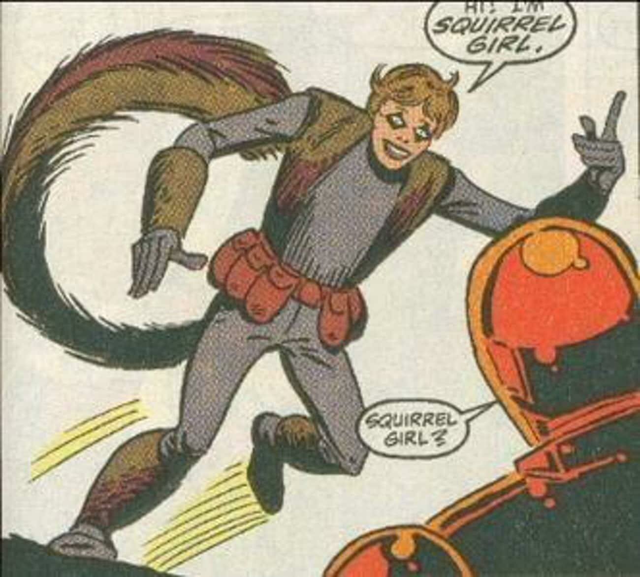 15 самых отстающих историй о происхождении супергероев Девушка-белка заняла 14-е место в списке 15 рассказов о происхождении отстающих супергероев.